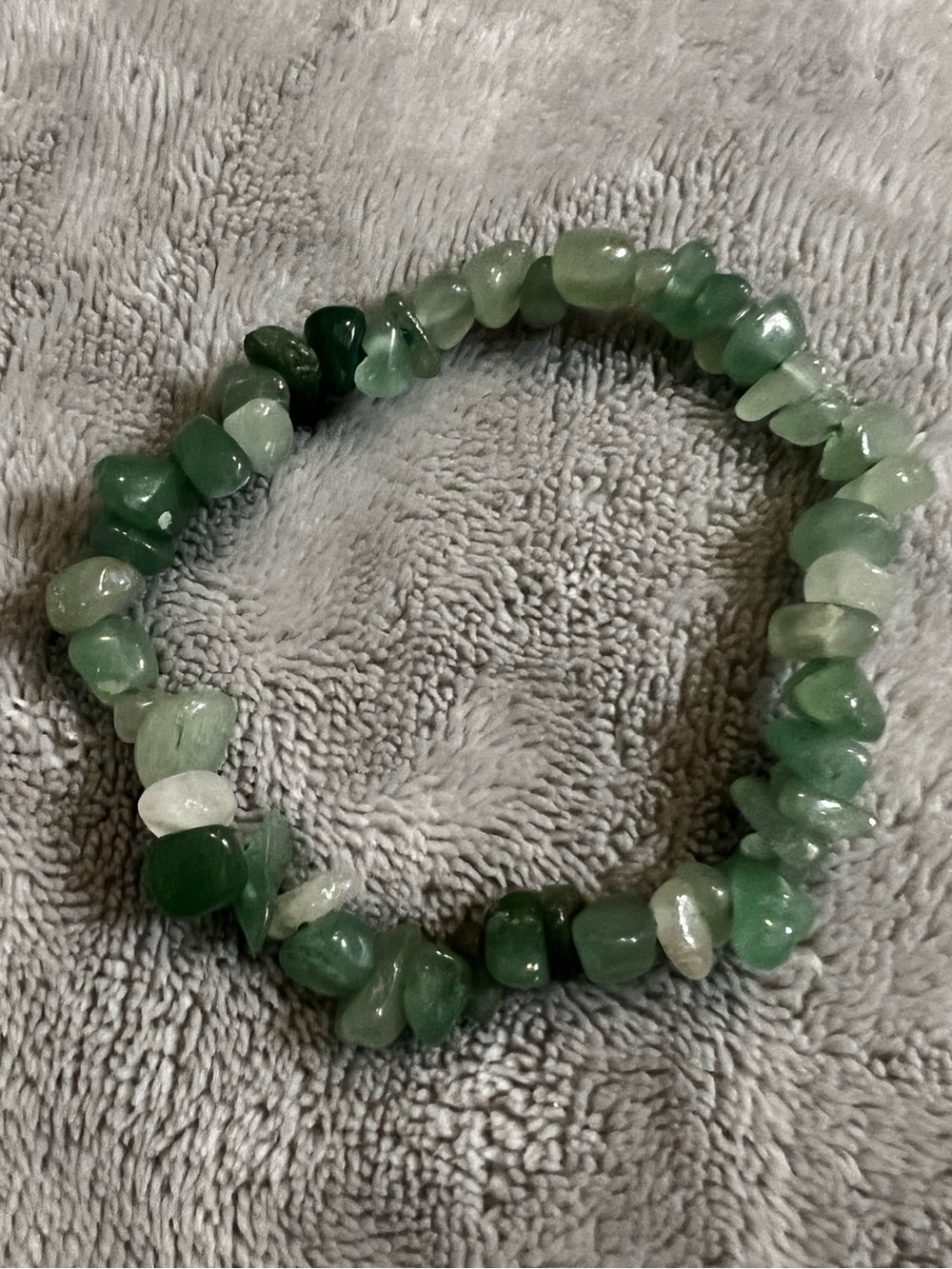 Green Aventurine Chip Stretch Bracelet